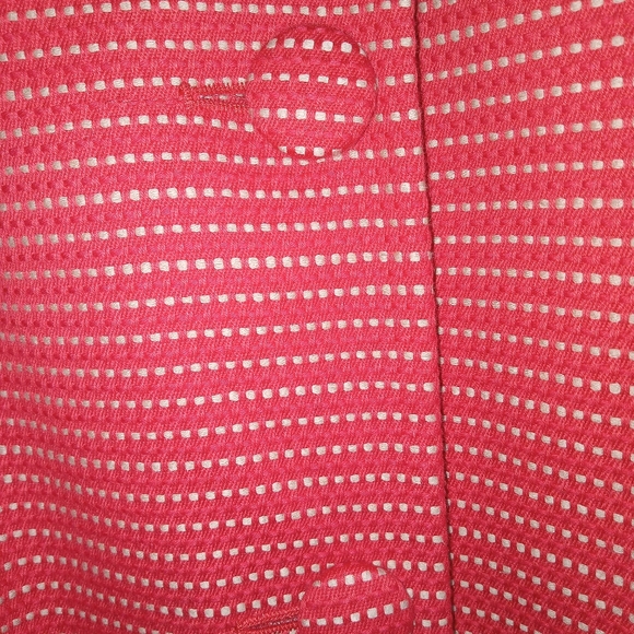 Lane Bryant Red Button Down, Collar, 3/4 Sleeve Blazer Size 28 - Picture 5 of 5